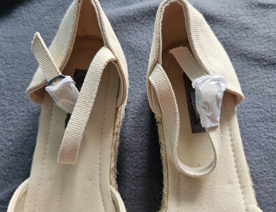 Espadryle beżowe 38