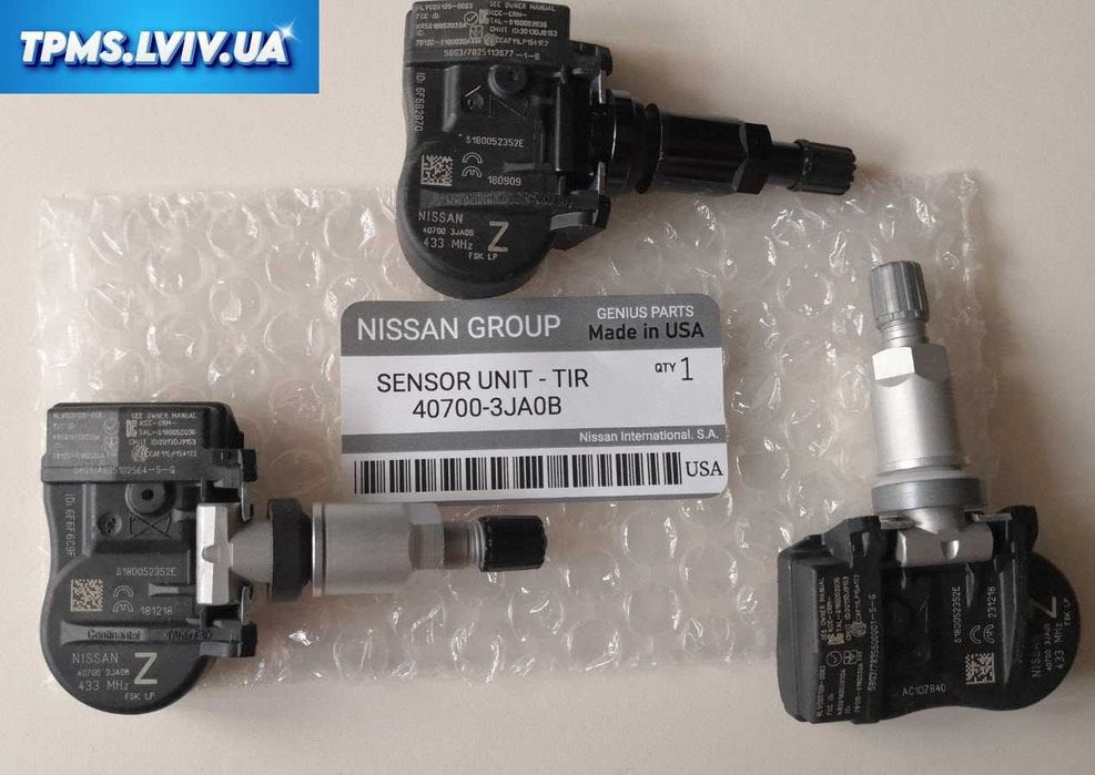 Датчики давления/тиску шин TPMS Nissan Infiniti Rogue Murano Maxima Pathfinder QX60 40700-6RA0A 40700-9DJ0A