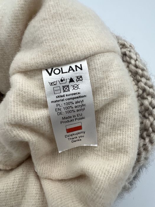 czapka nowa zimowa Volan pompony 2022 ciepła akryl