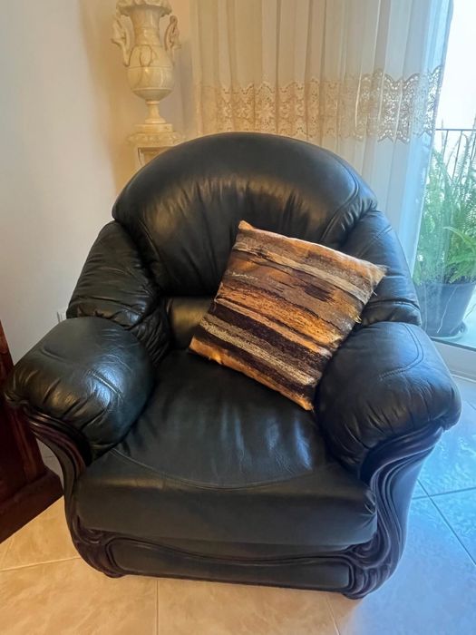 Conjunto Classico em pele anos 90