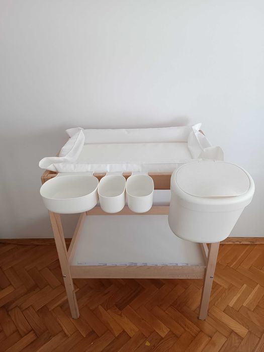 Przewijak IKEA SNIGLAR mata SKÖTSAM kosze zawieszane ÖNSKLIG