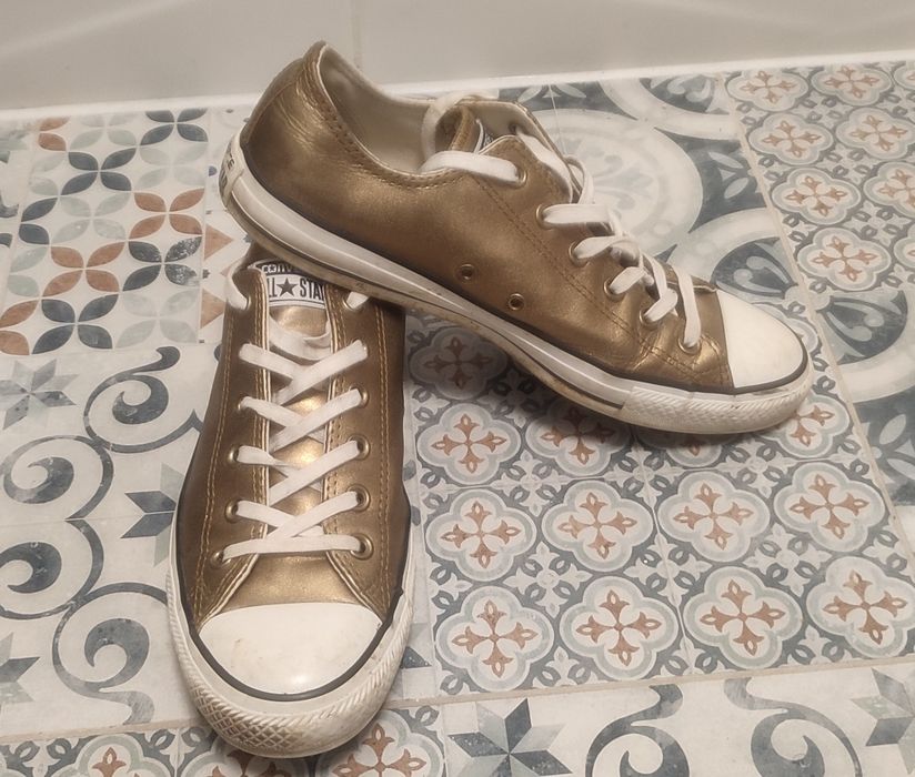 Trampki Converse r. 41,5 * 26,5 cm All Star Złote