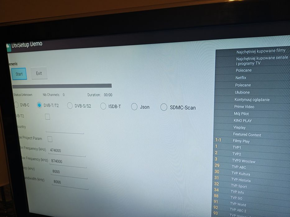 DEKODER ANDROID TV SMART 4K BOX DV8981 tuner DVB-T 2 hevc WOLF launche