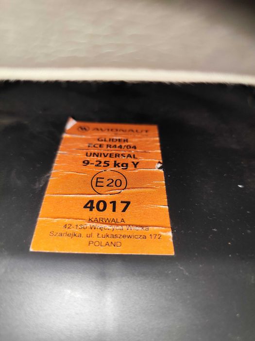 Fotelik samochodowy AVIONAUT Glider 9-25 kg