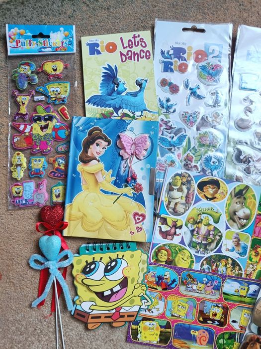 Набор блокнотов и стикеров магнитов детские