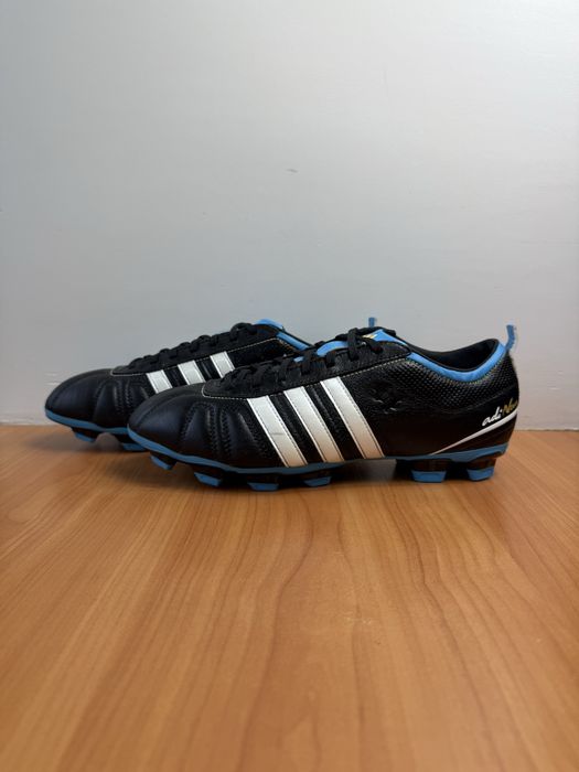 Проффесиональные футбольные бутсы Adidas adipure TRX FG размер 42 оригинал кожаные мужские спортивные чёрные сороконожки адидас