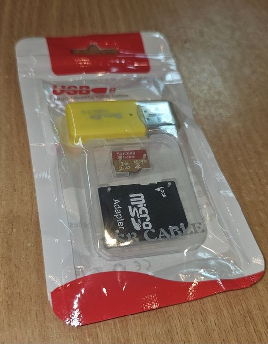 Новая карта памяти MicroSD на 1ТБ (1000ГБ)