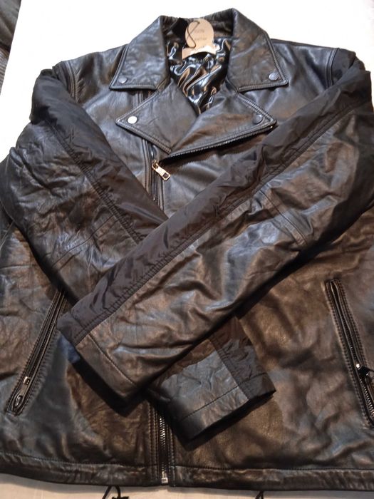 Kiomi Ramoneska/Kurtka ocieplana skórzana Nowa Rozm XL