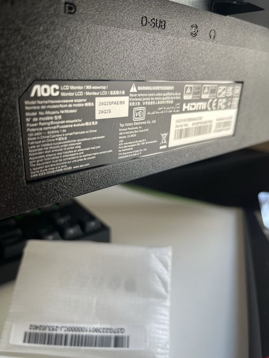 Monitor gamingowy AOC 24G2SPAE