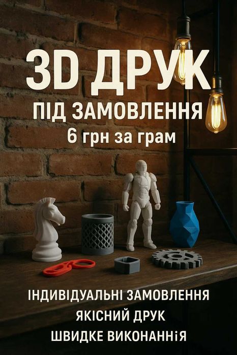 3d друк під замовлення, FDM / FFF /MSLA (LCD)