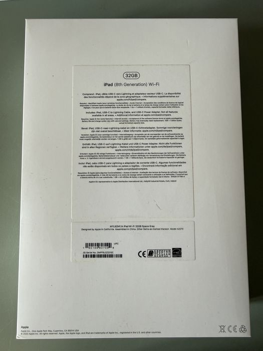 Apple iPad 10.2” 8a Geração 2020