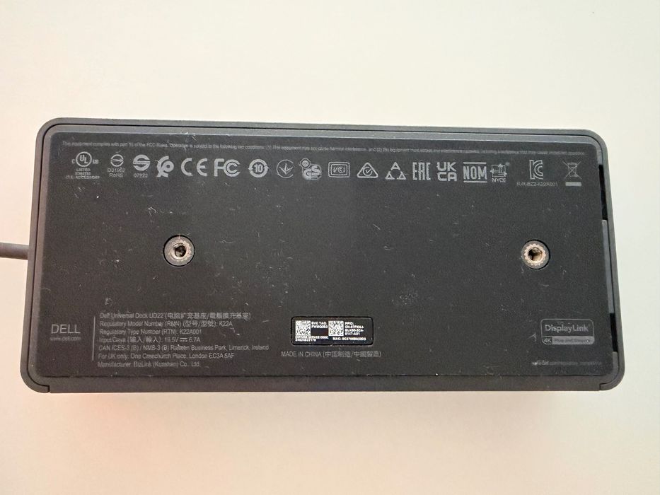 Stacja dokujaca Dell D6000 USB-C + zasilacz 130W