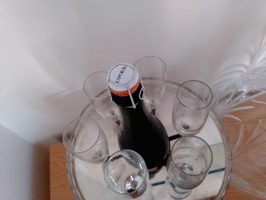 RARE Christal Champagne cave egg + 2 Christal glasses + 6 normal glasses