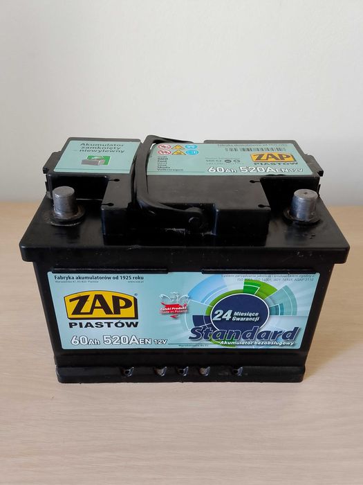 Akumulator samochodowy zap 12v 60ah 520a
