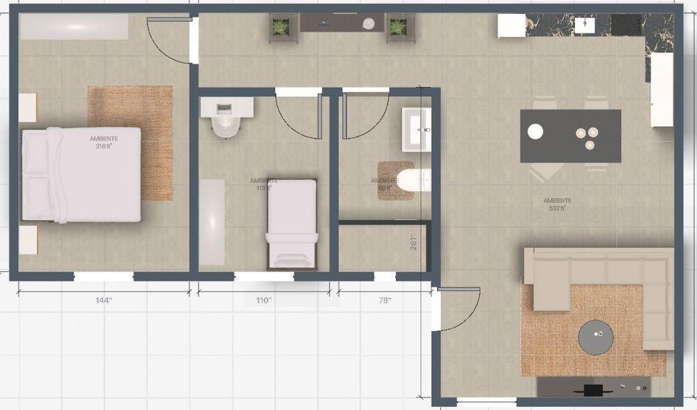 Casa modular T2 nova