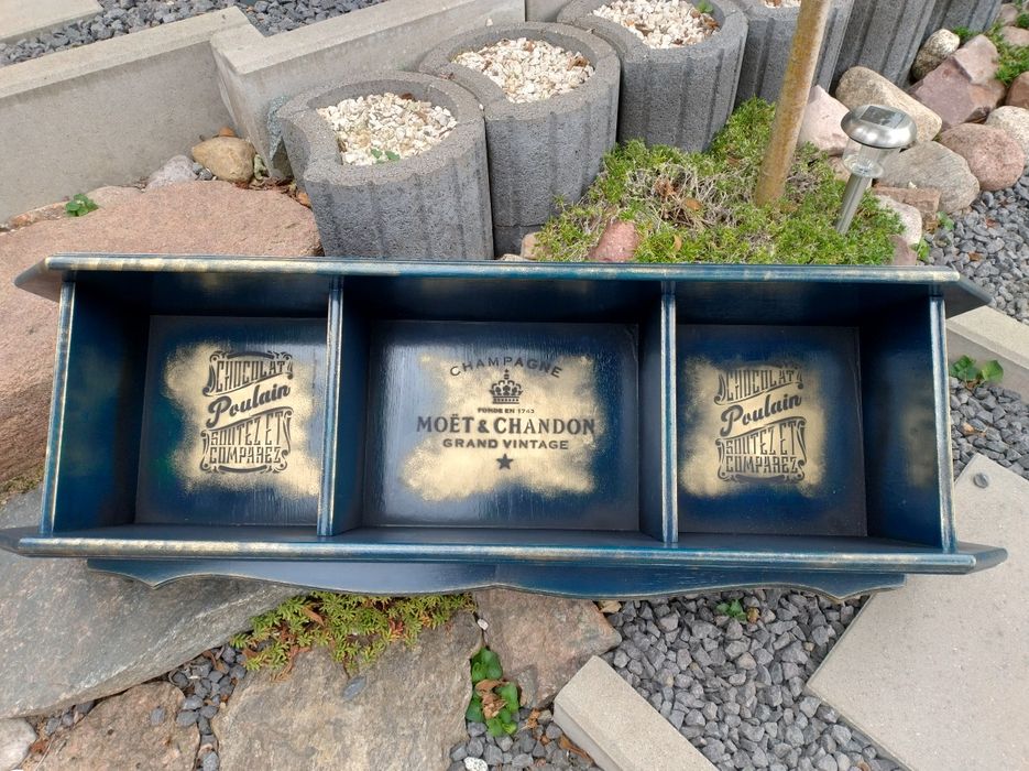 Półka kuchenna, retro, vintage, loft odnowiona