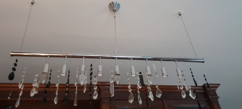 Candeeiro com cristais