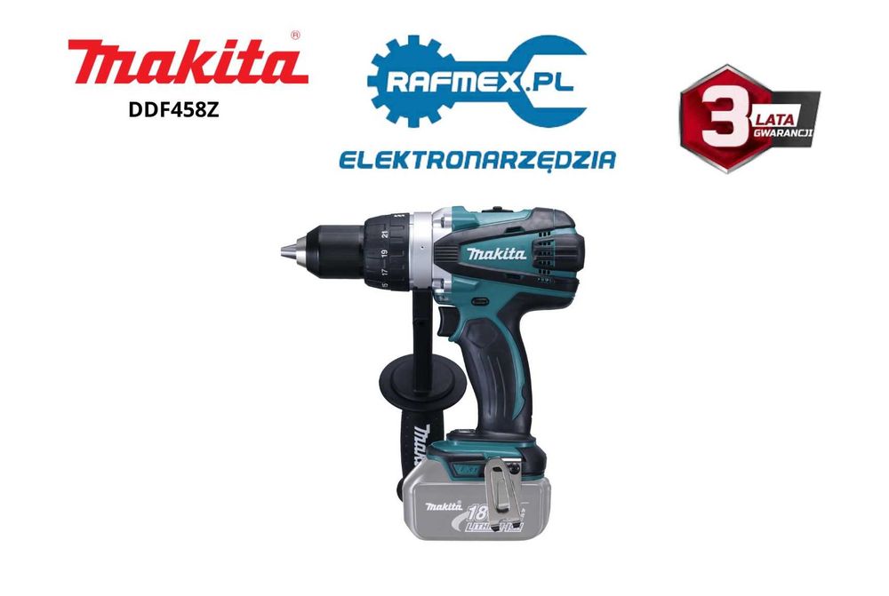 Wiertarko Wkrętarka Makita DDF458Z 18V LXT 3 Lata Gwarancji