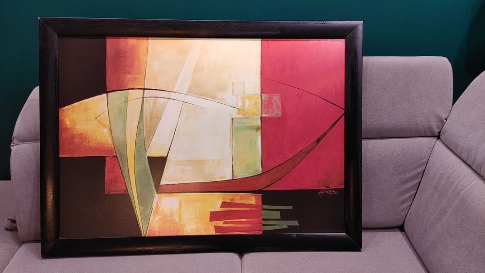 Obraz czarna rama 100 cm x 70 cm