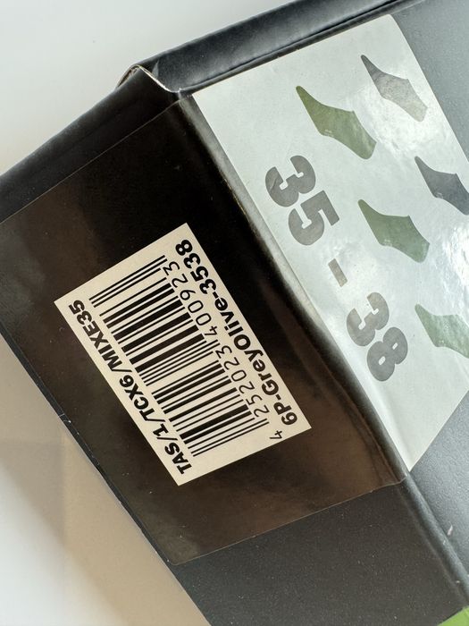 Nowe ! 6 par skarpetek w pudelku Tastiq 35/38