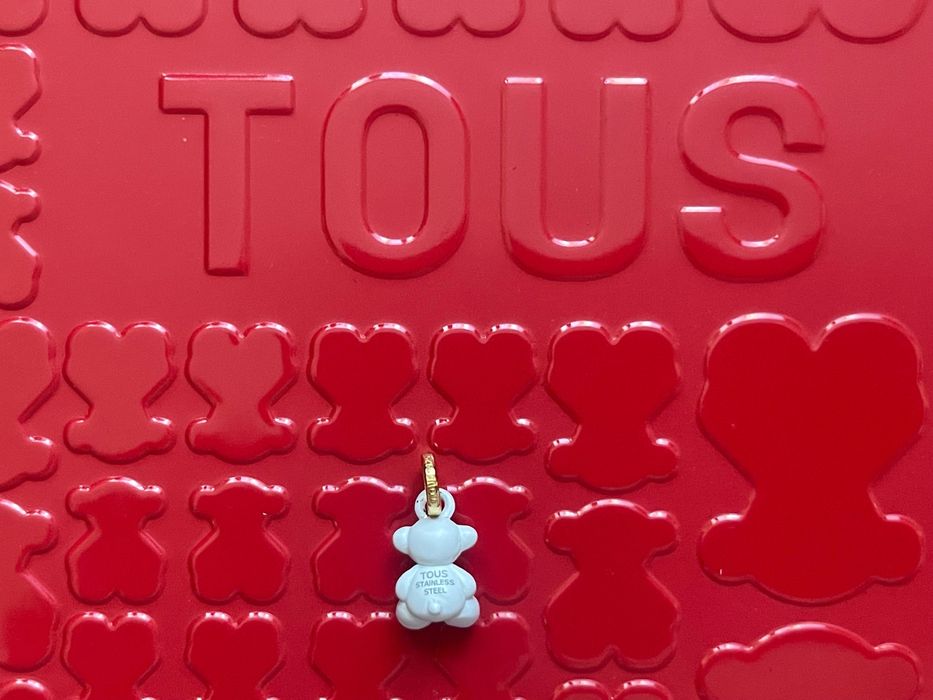 Wisiorek Tous Bold Bear biała stal miś 1,1 cm
