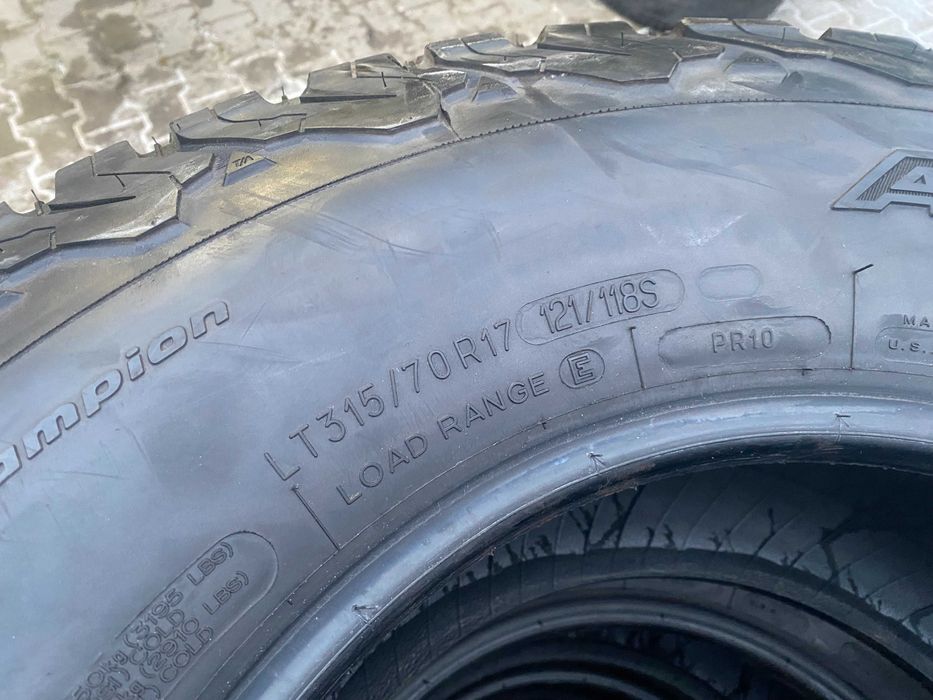 BFGoodrich All Terrain T/A 315/70r17 / 4 sztuki / 2020r. / SUPER STAN