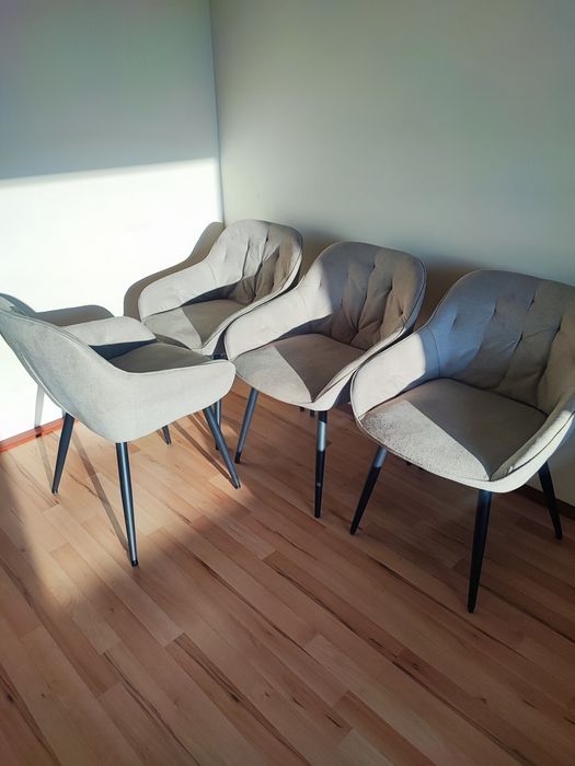 4× М'ягкі кухонні стільці з підлокітником Sessel Stühle