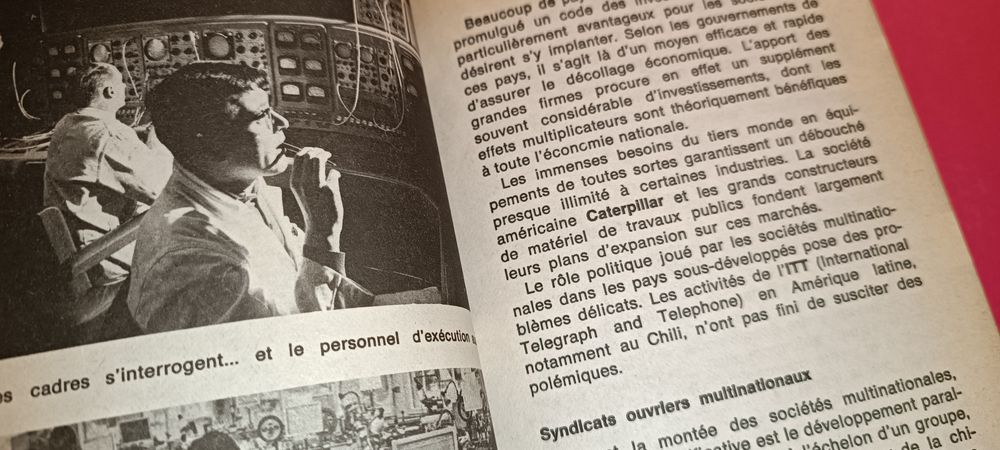 Livro antigo EDMA Encyclopédie du monde actuel Les sociétés multinatio