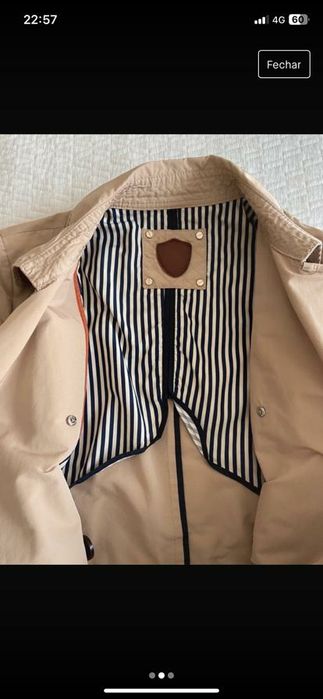 Parka bege massimo dutti