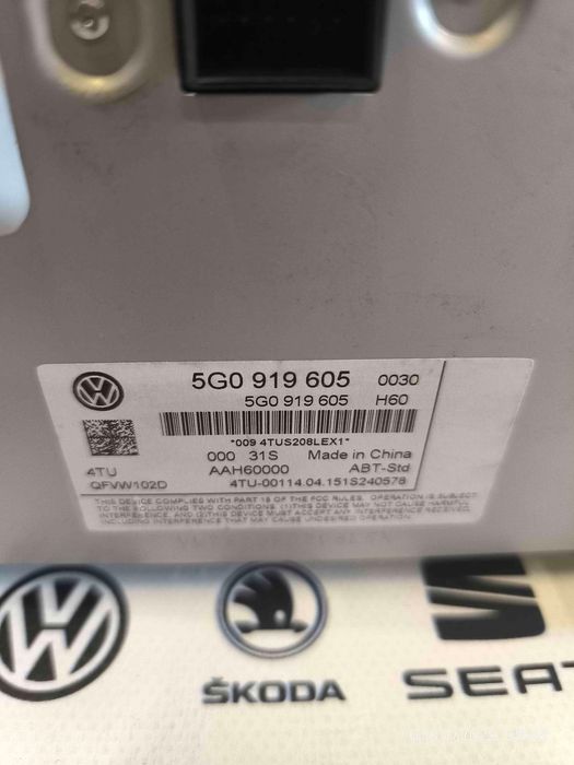 Display / Ecrã de Informações VW GOLF VII 1.6 TDI (77 kW / 105 cv) [08.2012 - 03.2017] 5G0919605 (OEM)