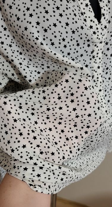Elegancka bluzka, koszula w gwiazdki, Janina, 46