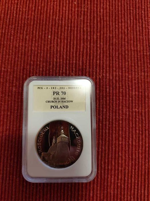 Moneta srebrna Kościół w Haczowie 20 zł Pr 70