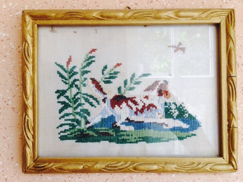 Картини вишивані в рамці