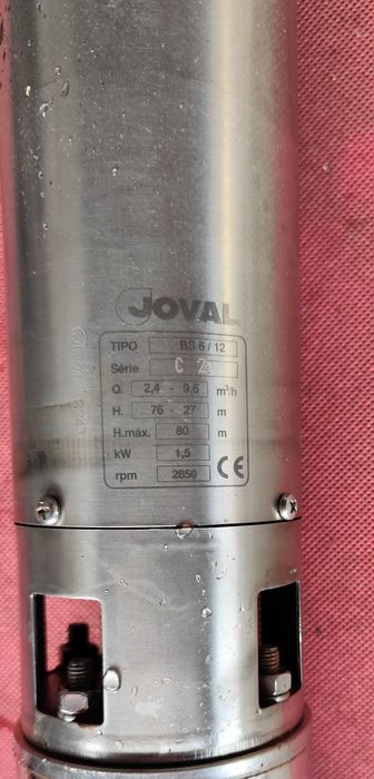 Bomba JOVAL Monofásica p/ FURO 80 m + Quadro Proteção