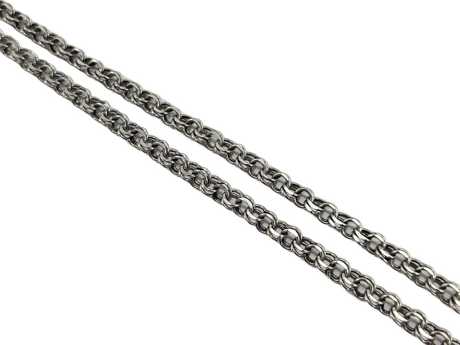 Elegancki srebrny łańcuszek damski 925 splot garibaldi długość 45,5 cm