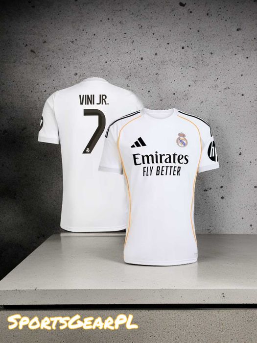 25/26 Vini JR #7 Real Madryt Koszulka Domowa Rozmiar S / M