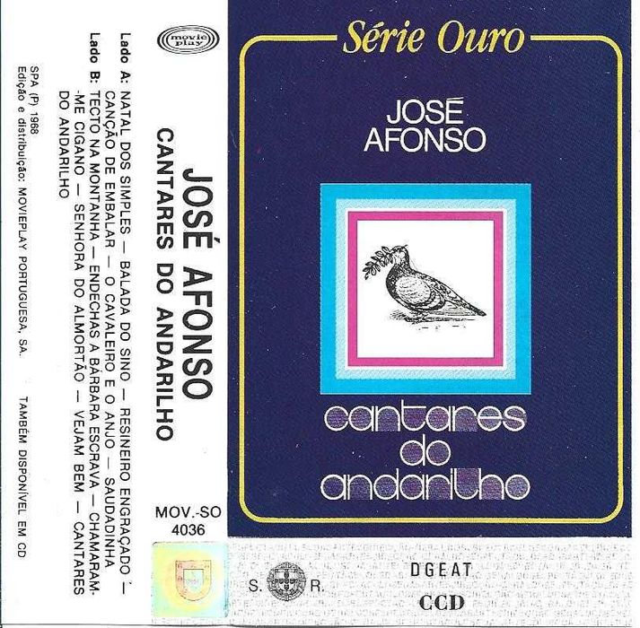 José Afonso	- - - - -		Cantares do Andarilho	- - - - -	K7