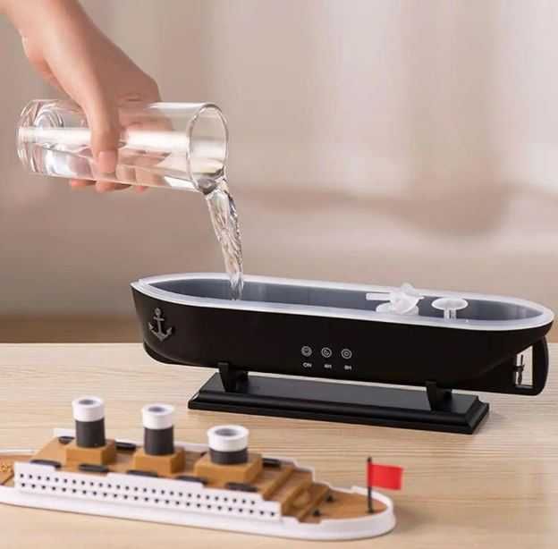 Зволожувач повітря | Увлажнитель воздуха "Титаник" 250мл НІЧНИК+ ПУЛЬТ