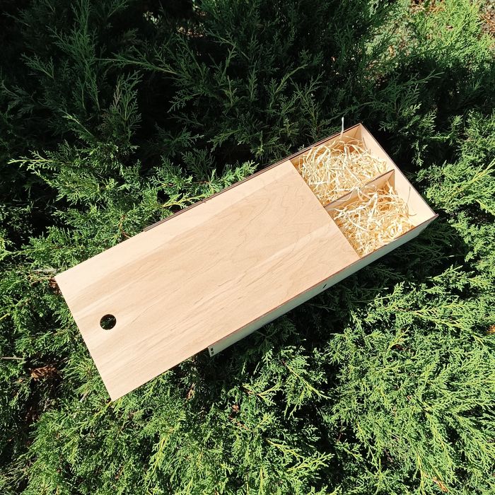 Деревянная коробка с фанеры с наполнителем, коробка под заказ