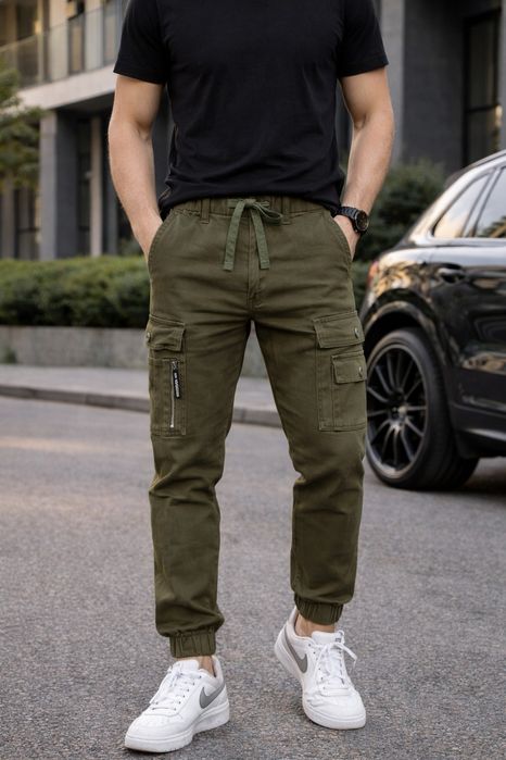 Штани чоловічі карго джогери хакі  нові розміри 28-36