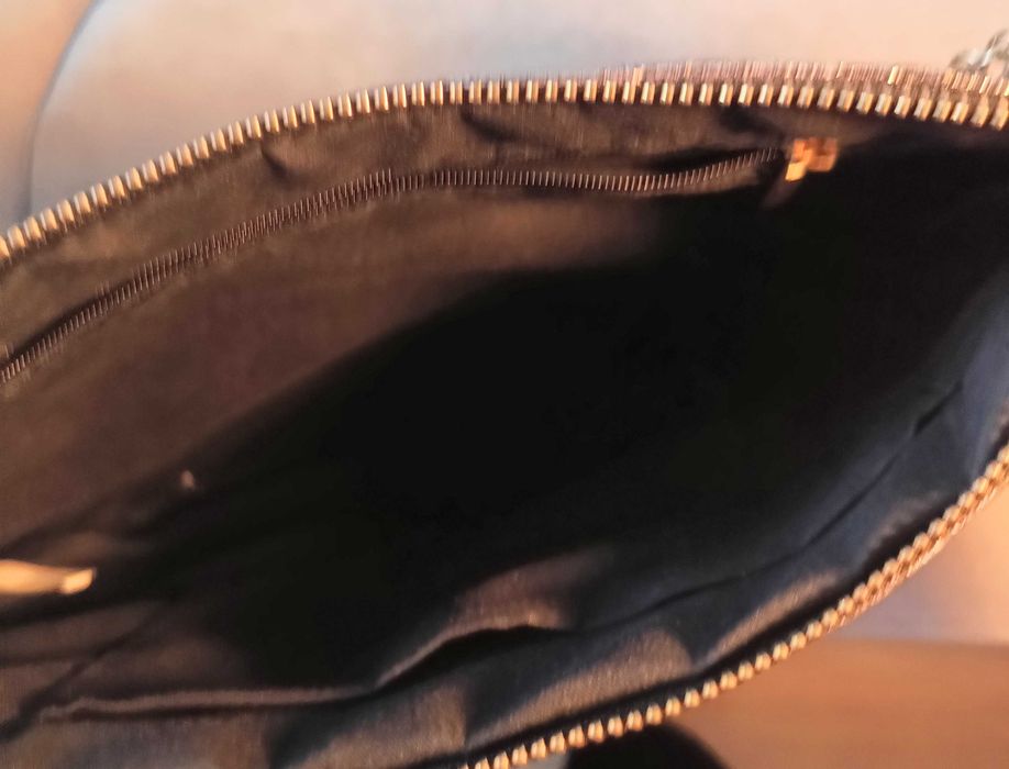 Koktajlowa/wieczorowa torebka w odcieniu srebrnego jeansu