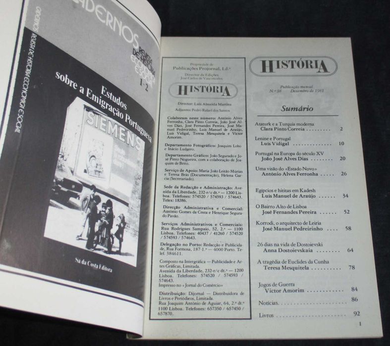 History Magazine No. 38, December 1981: Lenin and Portugal64752342985345122