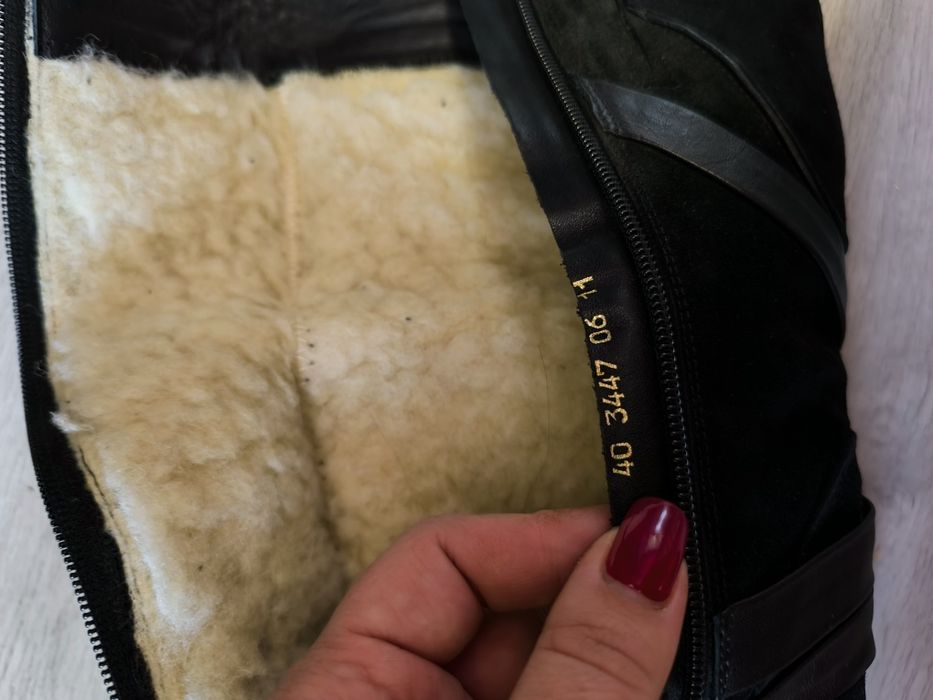 Зимові чоботи жіночі. 40 розмір. Натуральна замша