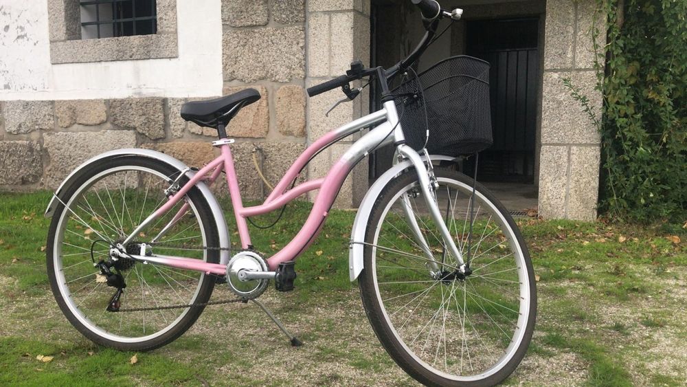 Venda bicicleta cor rosa