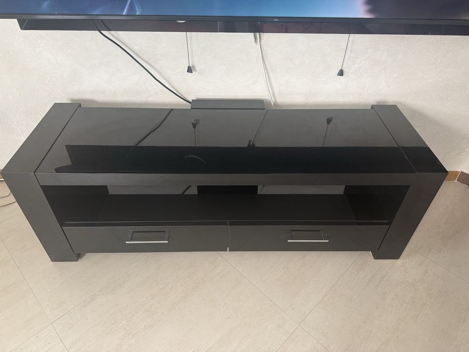 Szafa komoda RTV czarny połysk