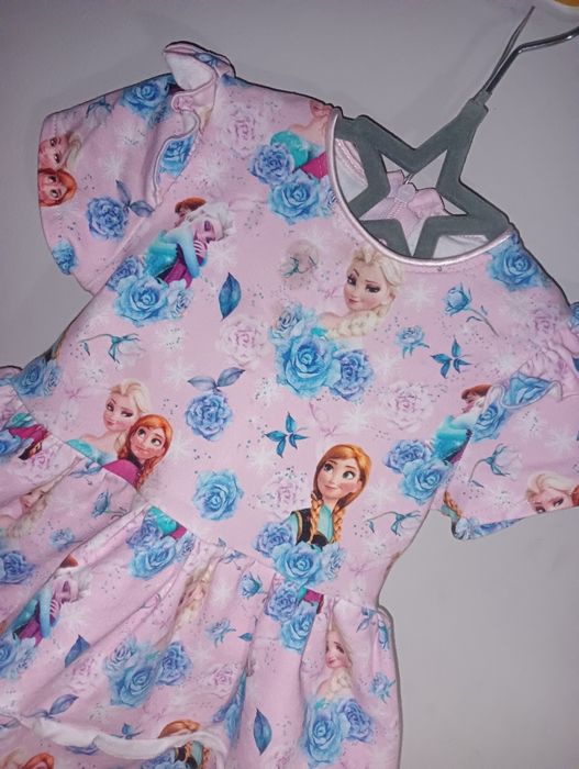 Sukienka dla dziewczynki motyw Elza