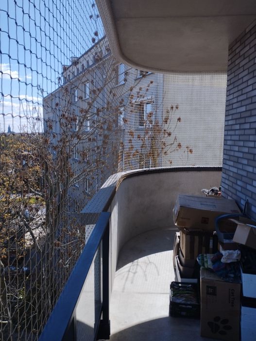 Montaż siatki na balkon dla kota/przeciw ptakom. W MAX 5 DNI ROBOCZYCH