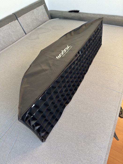 Softbox Godox 120x30cm com Grelha – Strip Light para Fotografia