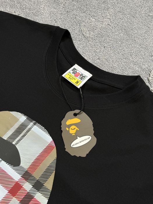 Футболка Bape x Burberry / футболка Бейп Барбері / футболка бейп барбери