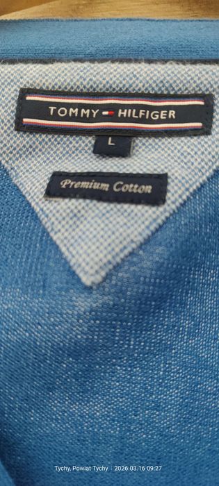 Markowy elegancki sweter męski Tommy Hilfiger